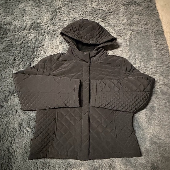 Calvin Klein Women's Black Quilted Puffer Jacket - Picture 1 of 4